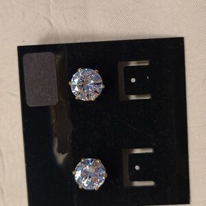 Cubic Zirconia Pierced Earrings